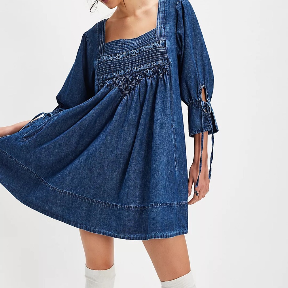 Free People Sonora Denim Mini Dress